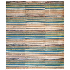 Amerikanischer Shaker Rager-Teppich des späten 19. Jahrhunderts ( 8'6"" x 9' 0"" - 260 x 300 cm)