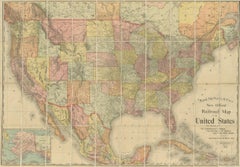 Antique Railroad Map of the United States by Rand, McNally & Co, 1900