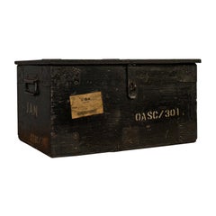 Antique Railway Carriage Chest, English, Pine, Mail Trunk, GWR, Edwardian, 1910