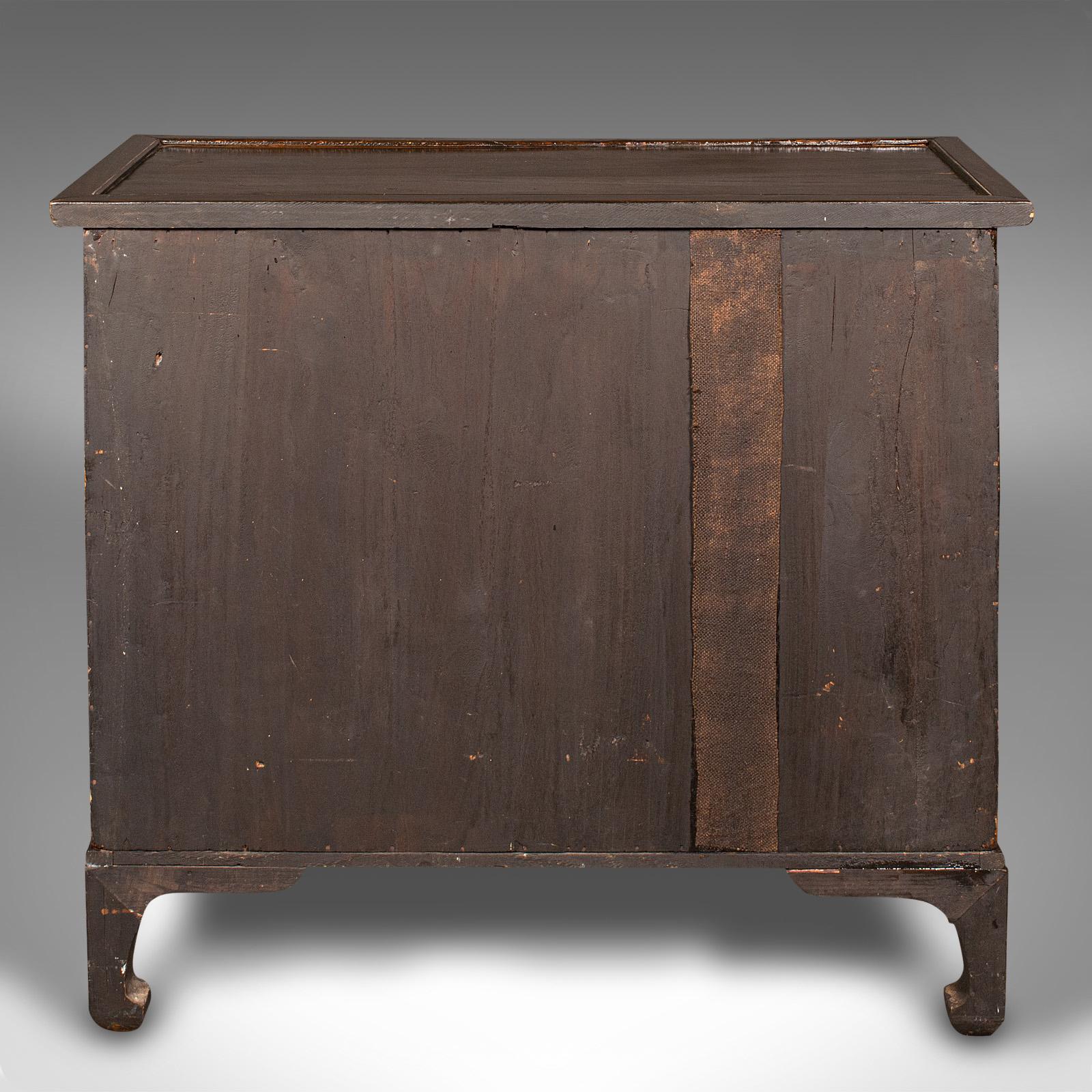 Late 19th Century Antique Raised Chest, Korean, Elm, Pear, Side Cabinet, Brass, Victorian, C.1880 For Sale