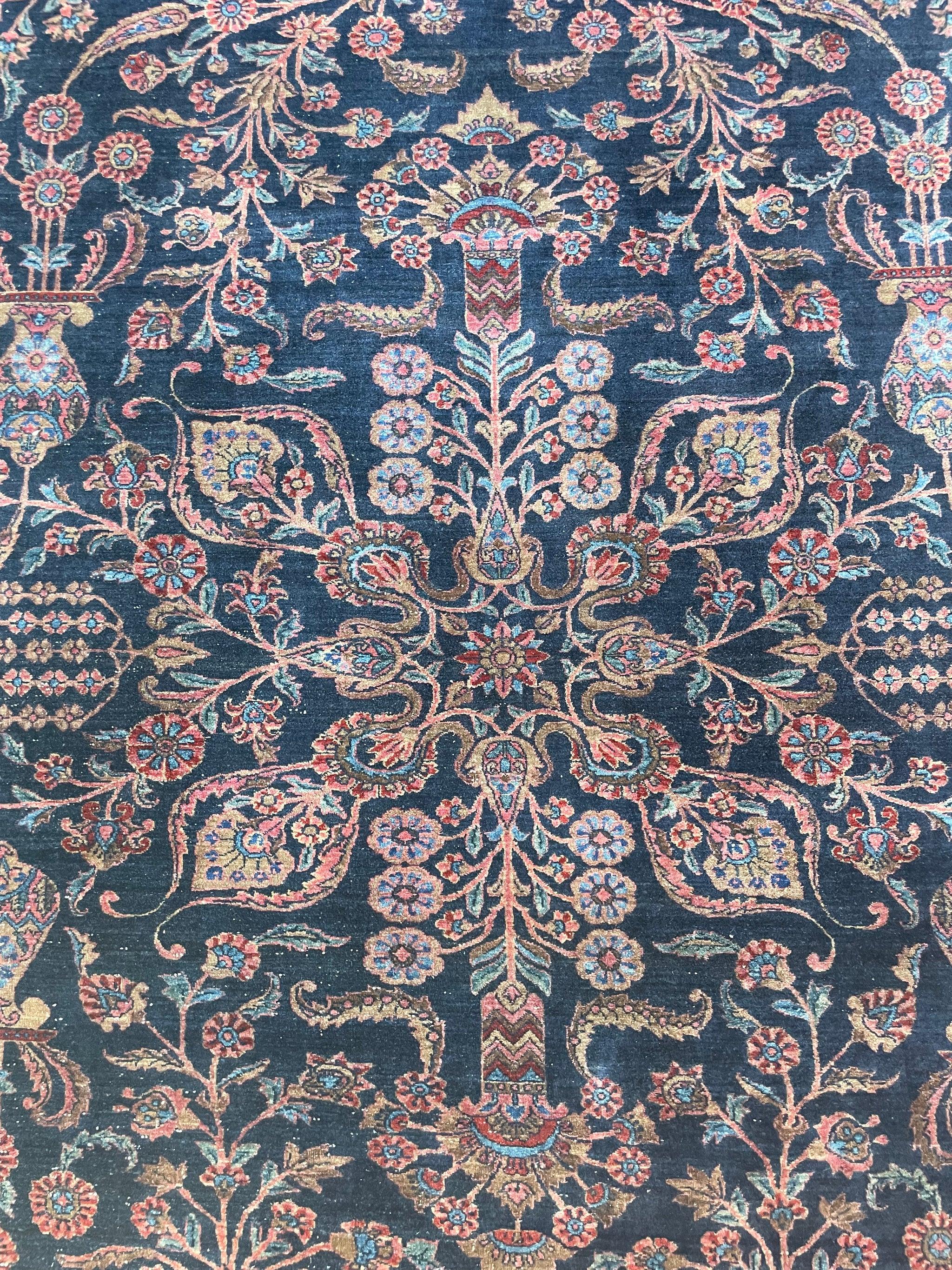 Antique Ralph Lauren Vibe Ballroom Size Rug, c.1920-30's In Good Condition For Sale In Milwaukee, WI
