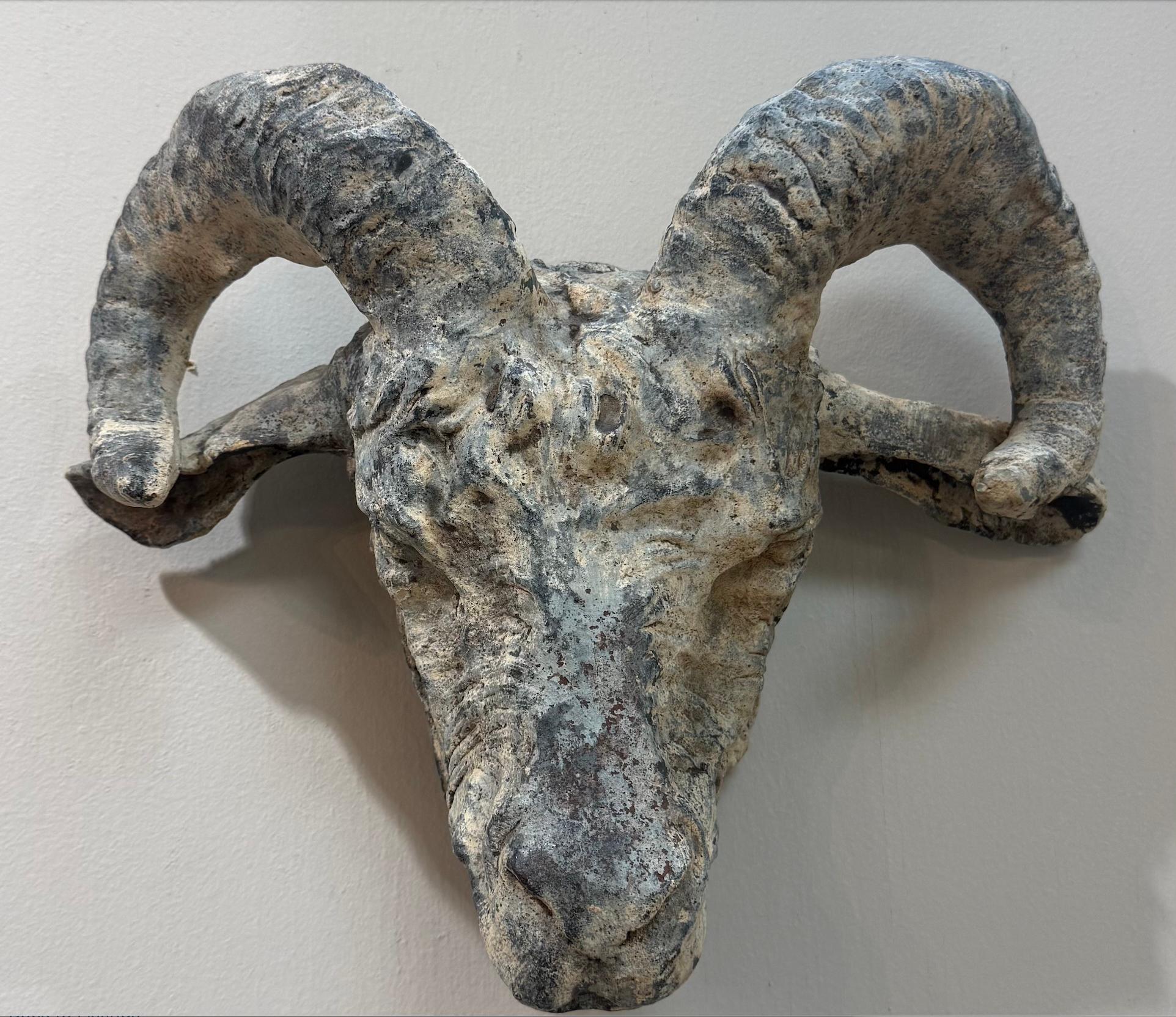 Antique Ram's Head from South of France For Sale at 1stDibs