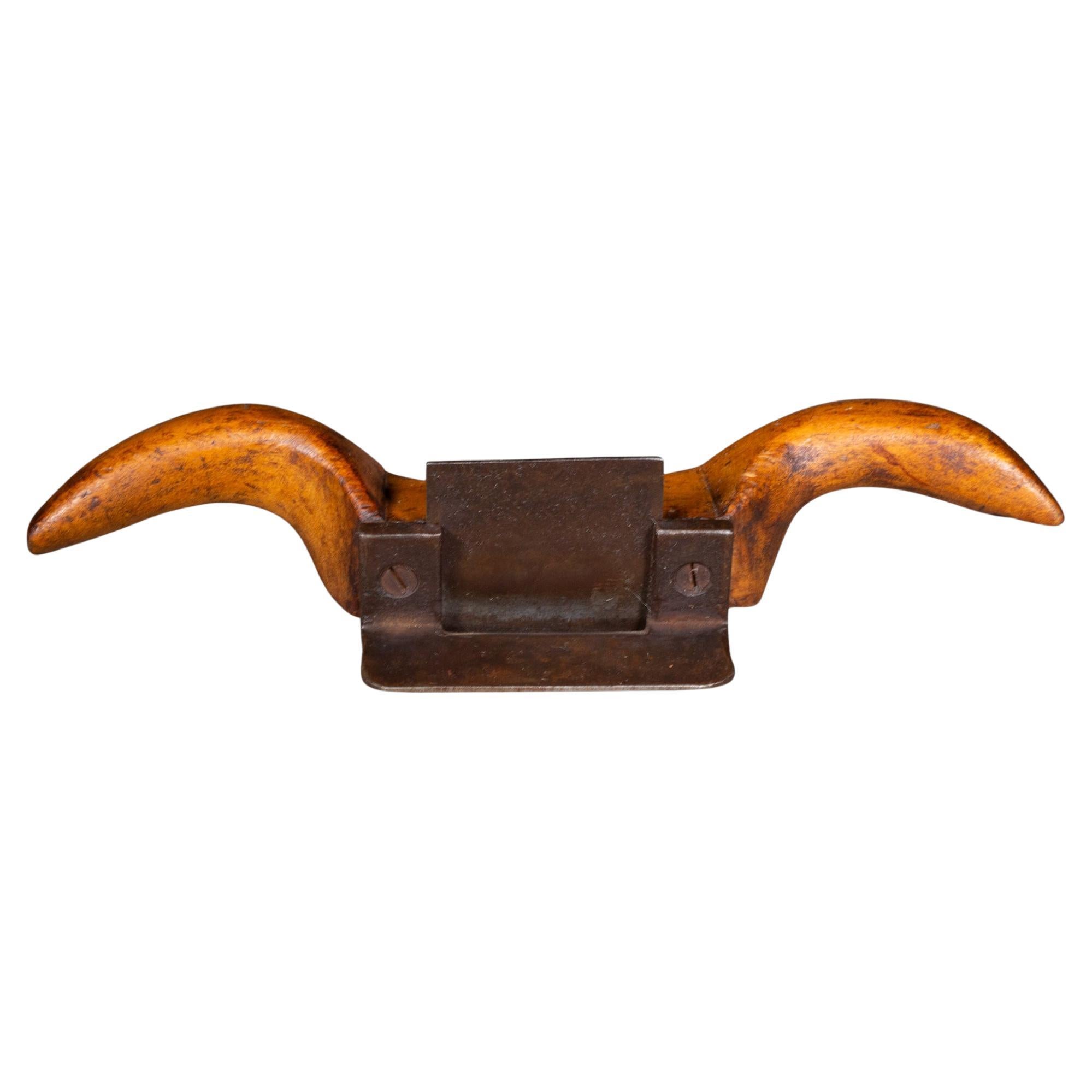 Antique Ram's Horn Cabinet Maker's Wood Scraper c.1905
