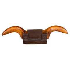 Antique Ram's Horn Cabinet Maker's Wood Scraper c.1905