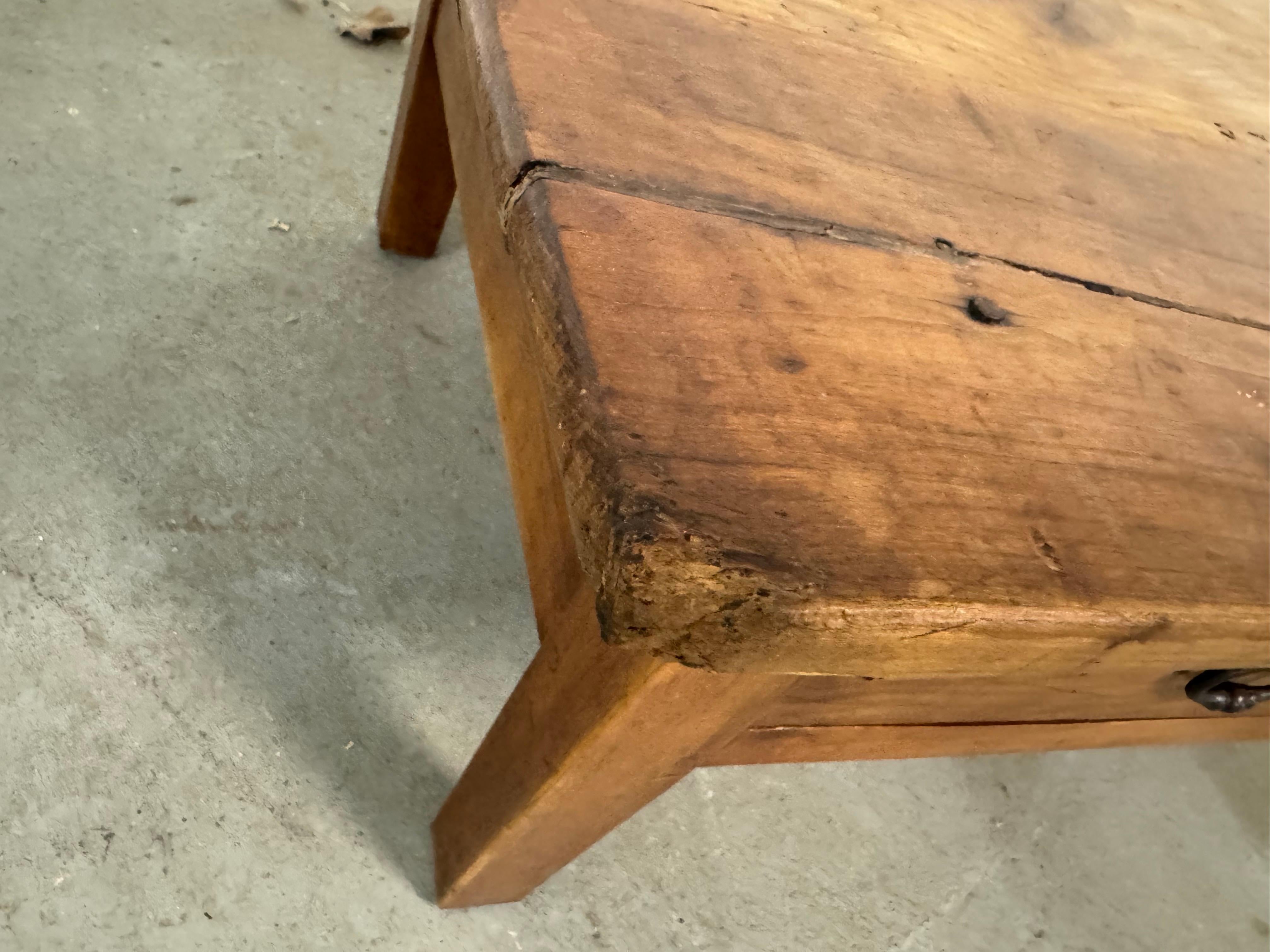 Antique Random Board Rustic Farm Coffee Table, Circa 1900's 2