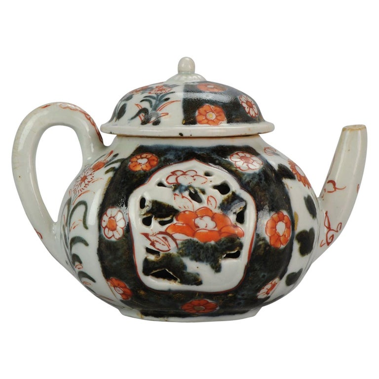 Antique Rare 16701690 Japanese Imari Porcelain Teapot Arita Edo Japan at 1stDibs