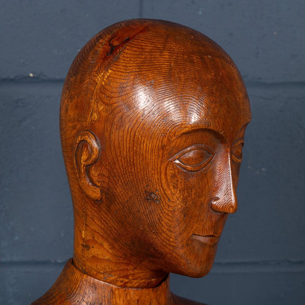 Antique Rare 19th Century French Life Size Wooden Artist's Lay Figure c ...
