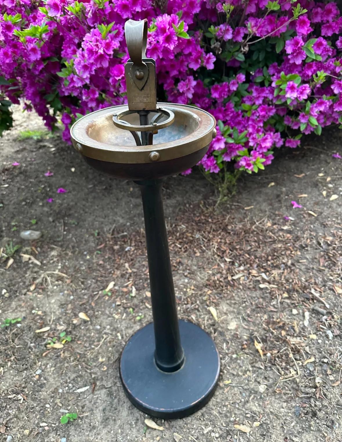 Antique Rare A&C Roycroft Smoke Stand, Stickley Era - W204 For Sale 11