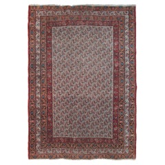 Antico e raro Tappeto di qualità Bijar 124cmx165cm Geometrico 4x6 c.1880