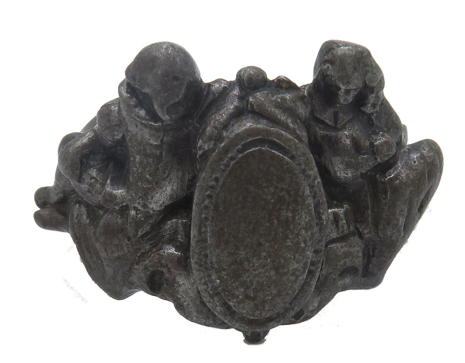 A, unique mixed metal rare & vintage bishops ring. This, lovely and historic ring weighs 11.33grams in a US ring size 12 1/2. These, beautiful ring came from a very big collection of bishops rings. The, ring also includes a great craftsmanship that