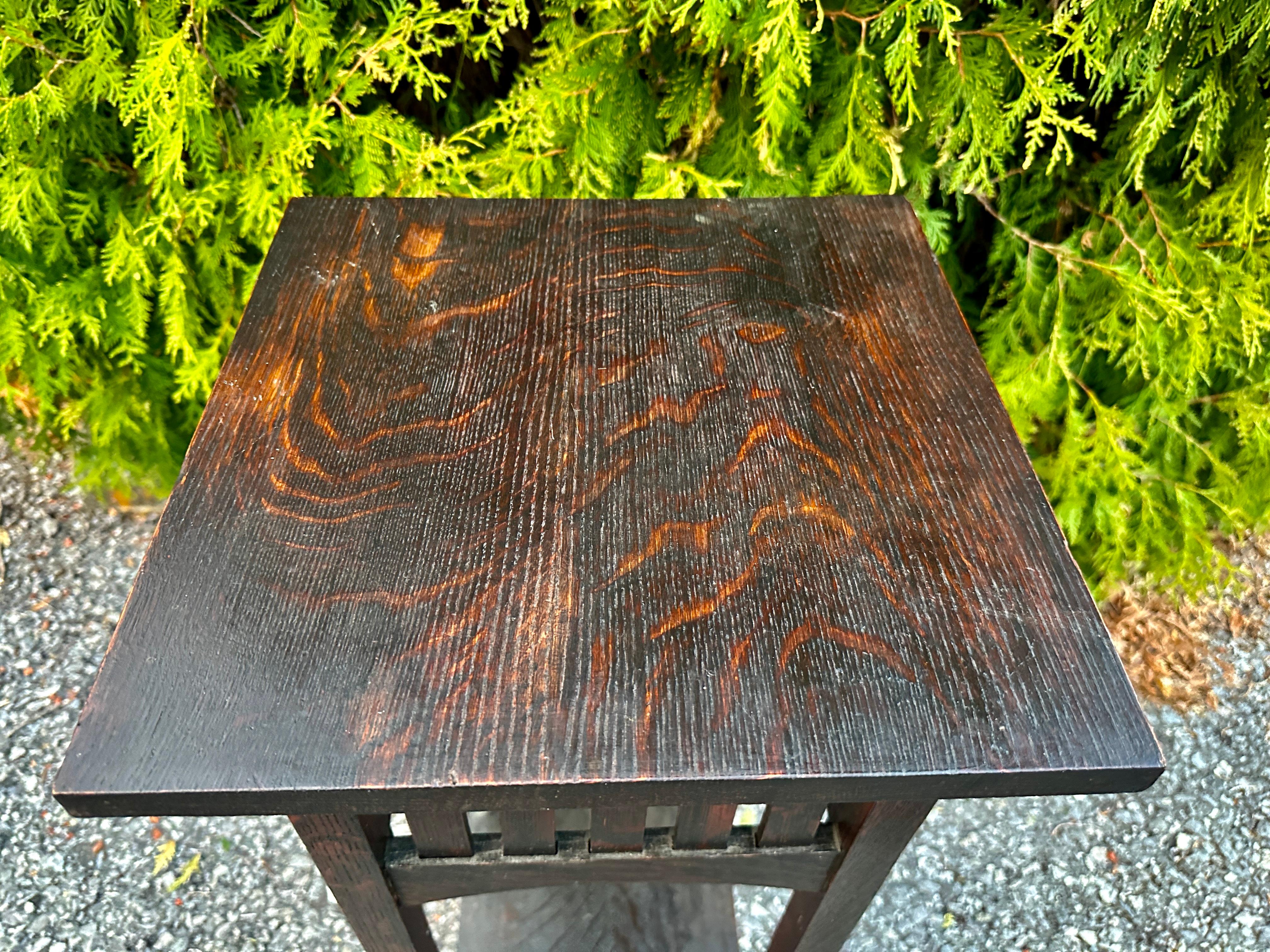 Antigüedades Raras Circa 1900 L&JG Stickley Stand - W7372 - VENTA 20% DESCUENTO 3