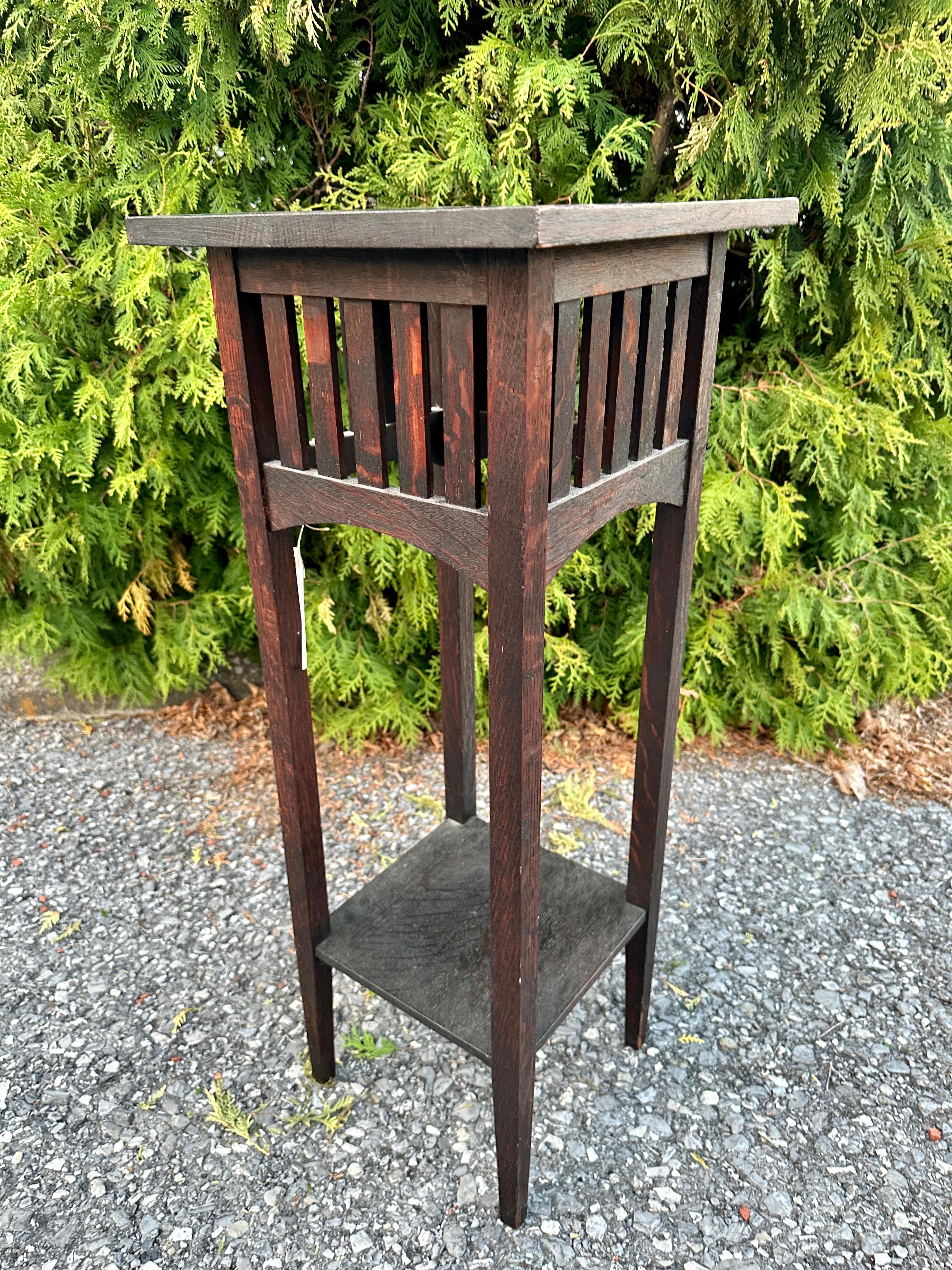 Antigüedades Raras Circa 1900 L&JG Stickley Stand - W7372 - VENTA 20% DESCUENTO 4