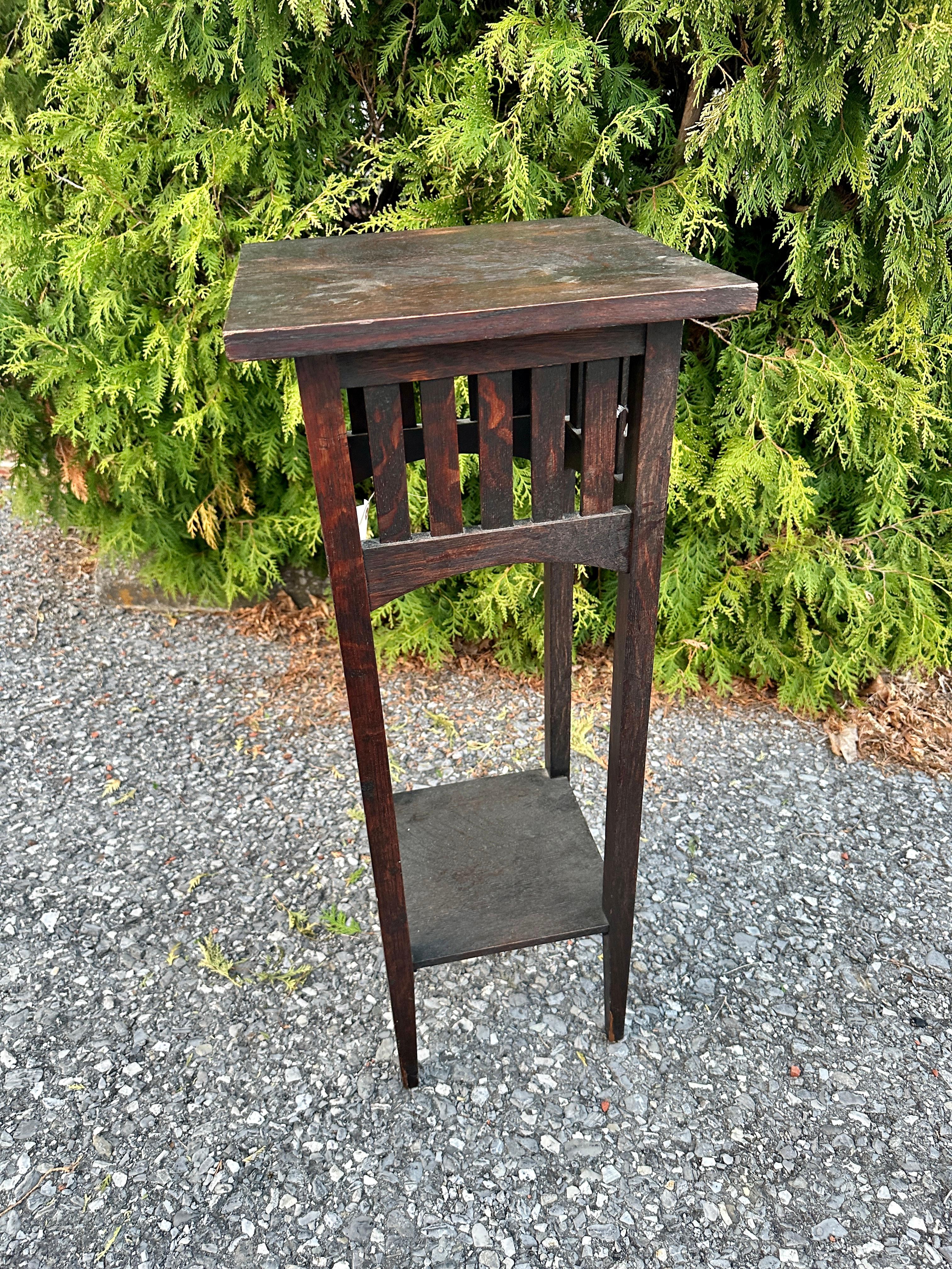 Antigüedades Raras Circa 1900 L&JG Stickley Stand - W7372 - VENTA 20% DESCUENTO 5