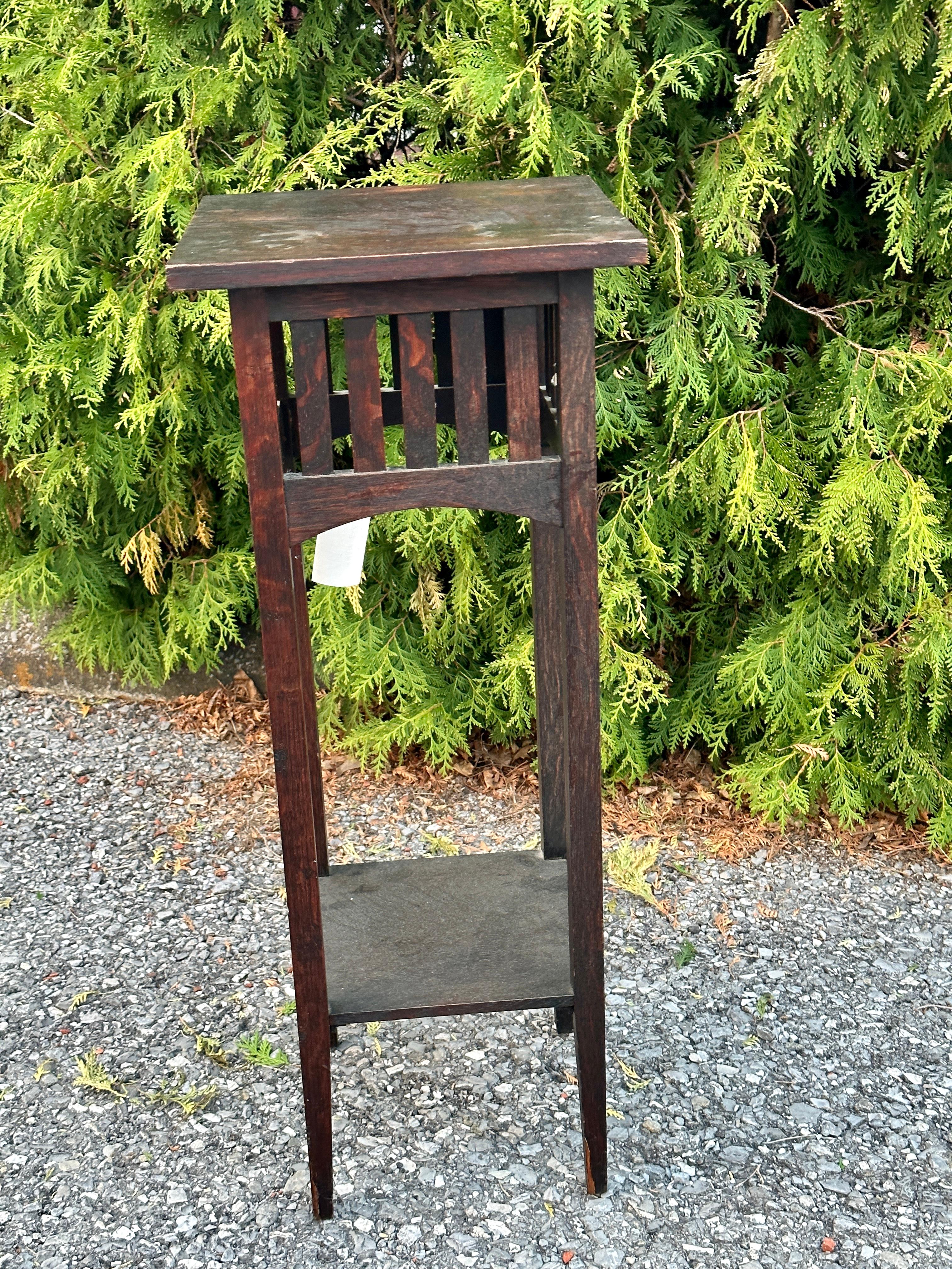 Antigüedades Raras Circa 1900 L&JG Stickley Stand - W7372 - VENTA 20% DESCUENTO 6