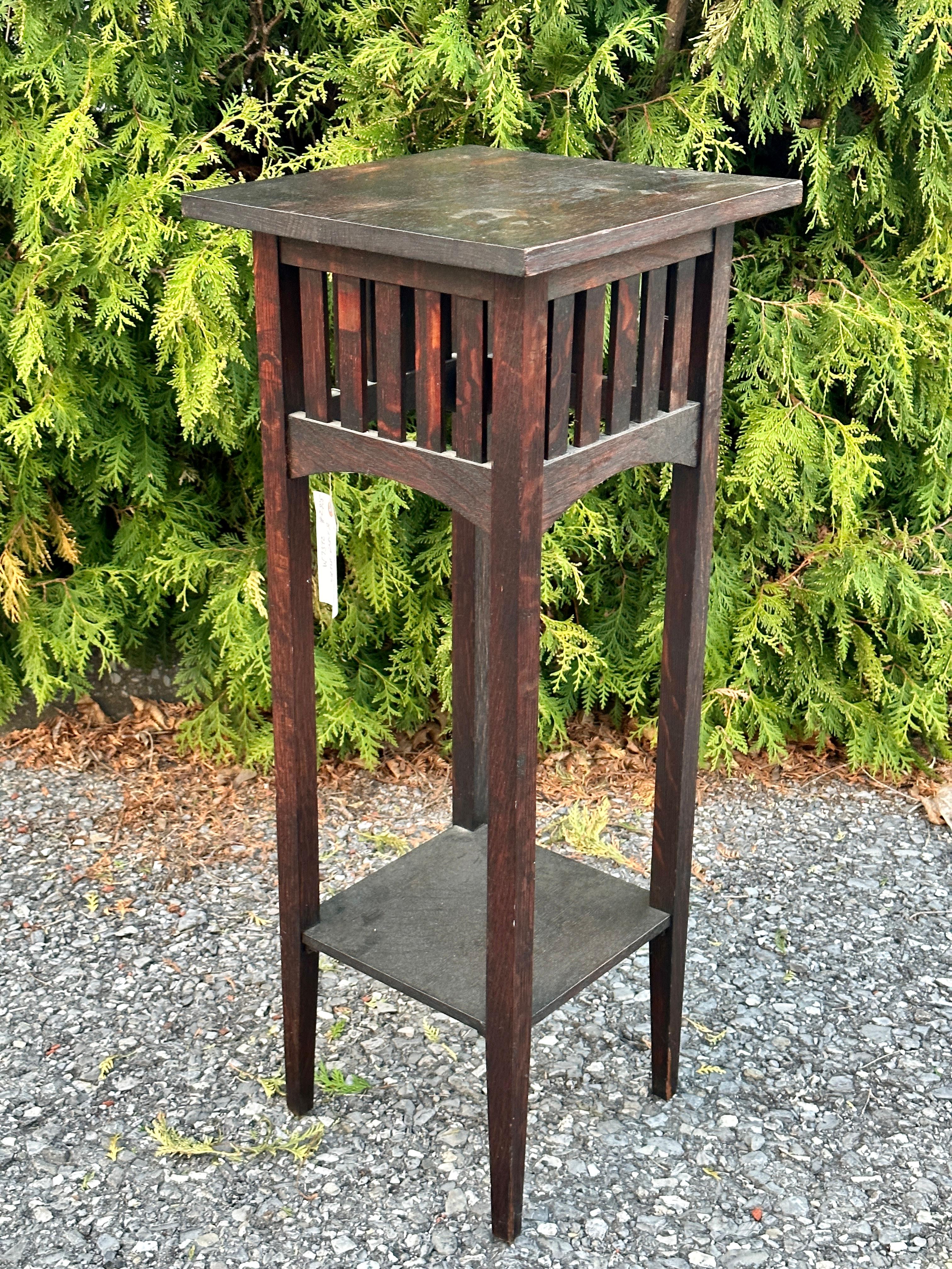 Antigüedades Raras Circa 1900 L&JG Stickley Stand - W7372 - VENTA 20% DESCUENTO 7