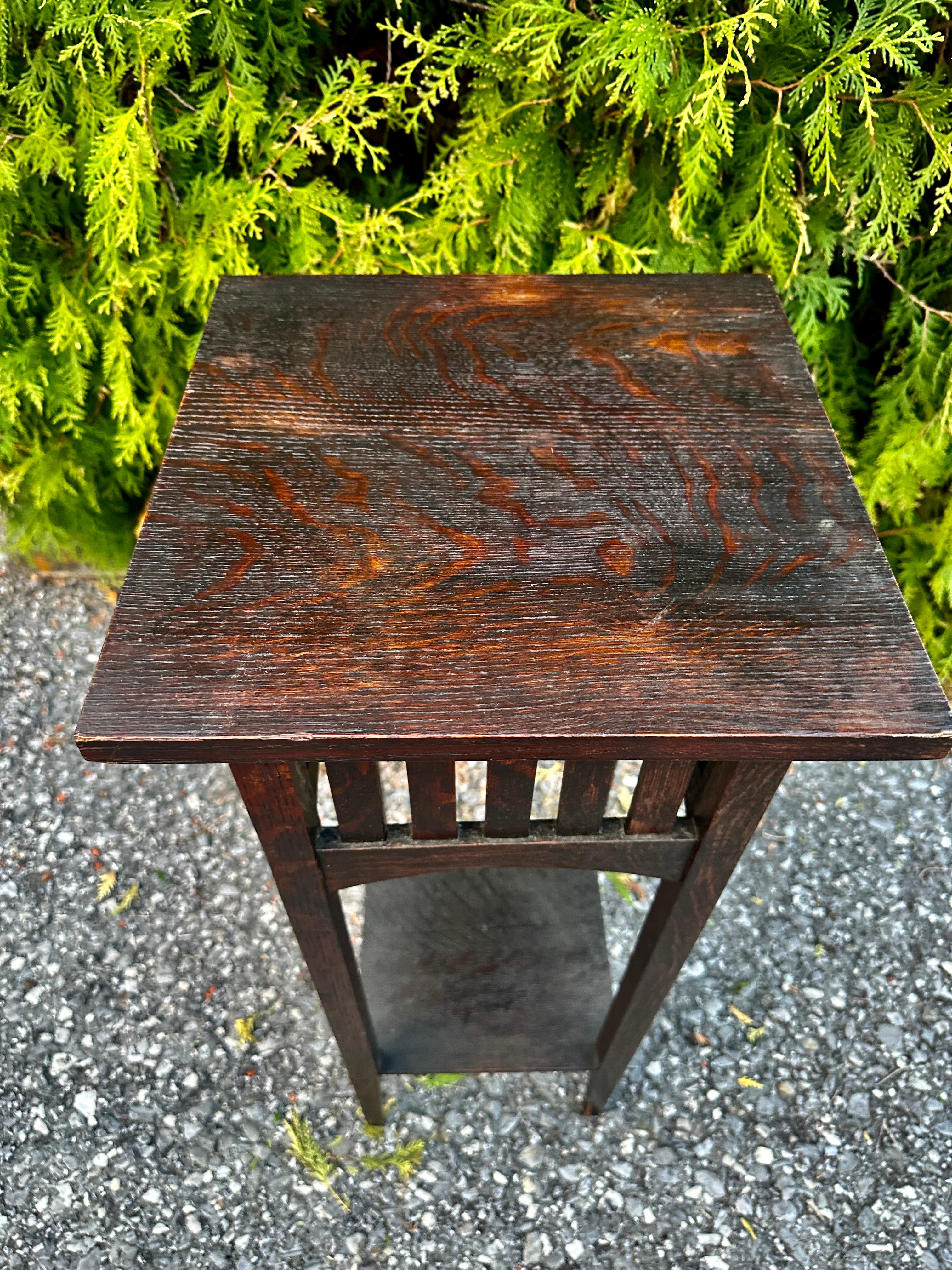 Antigüedades Raras Circa 1900 L&JG Stickley Stand - W7372 - VENTA 20% DESCUENTO 2