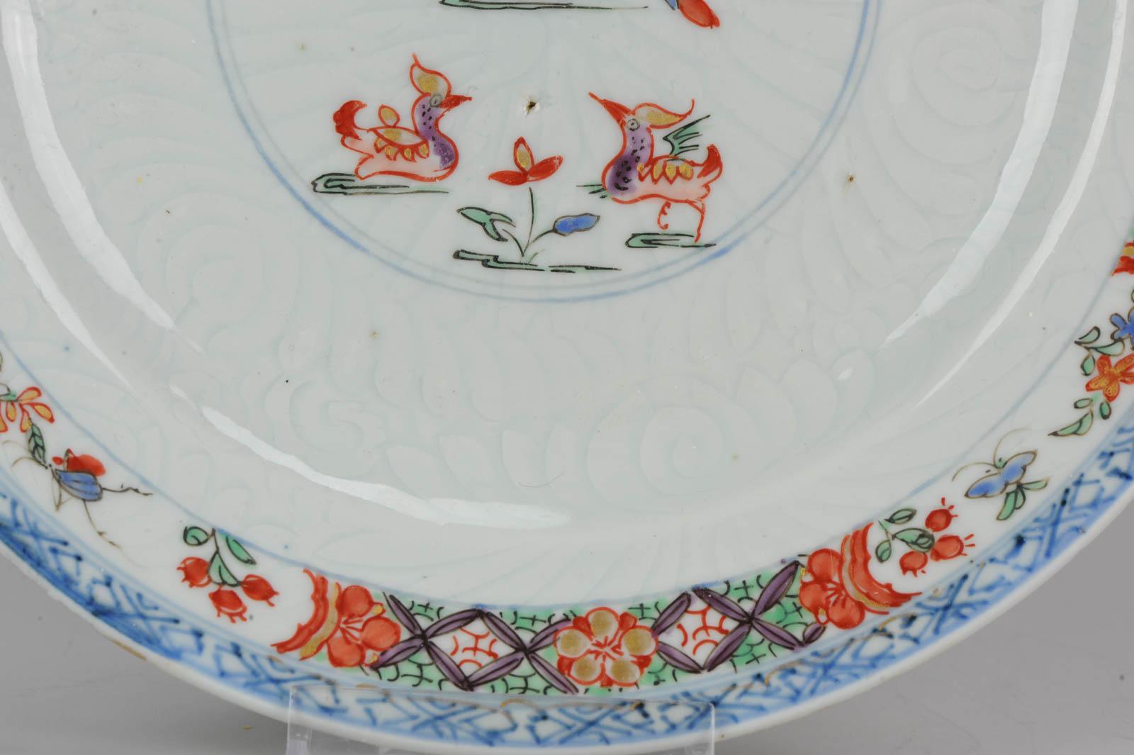 Antique Rare Famille Verte 18th Century Chinese Porcelain Plate For Sale 7
