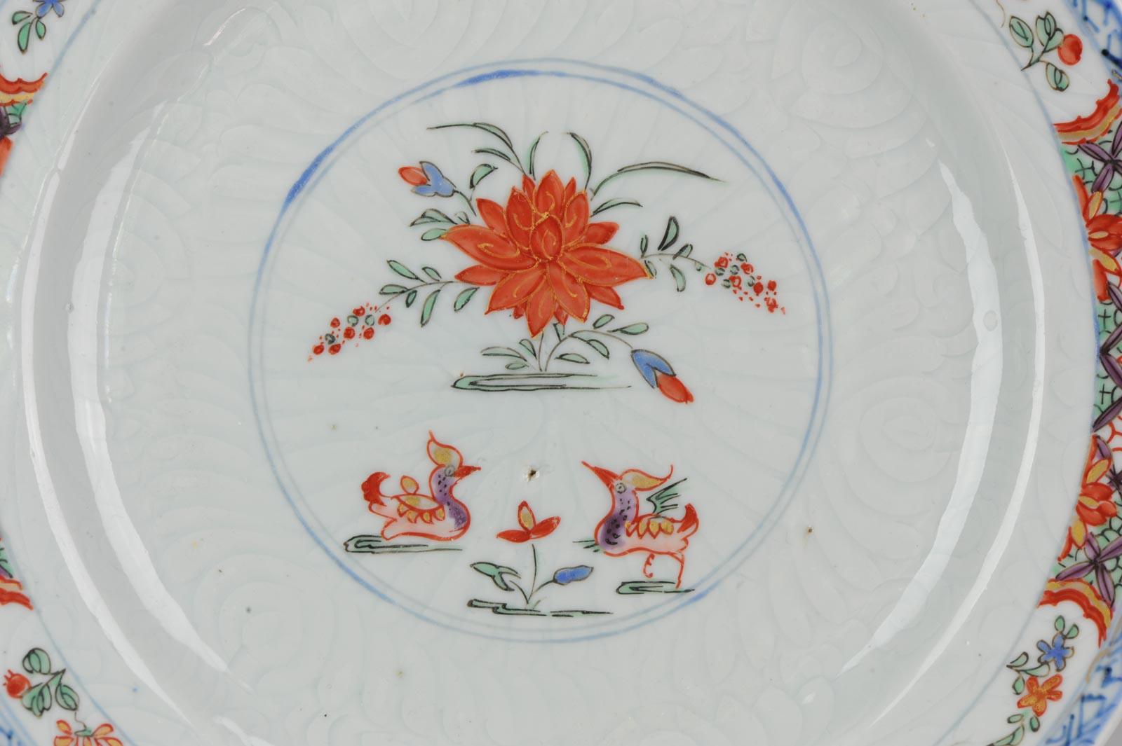 Antique Rare Famille Verte 18th Century Chinese Porcelain Plate For Sale 3