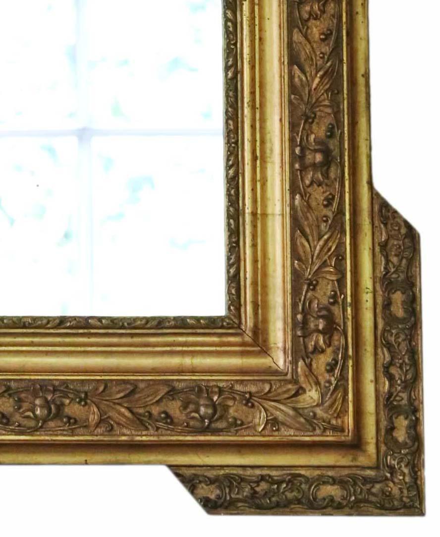 Giltwood Antique Rare Fine Quality Gilt Overmantle or Wall Mirror, circa 1900 For Sale
