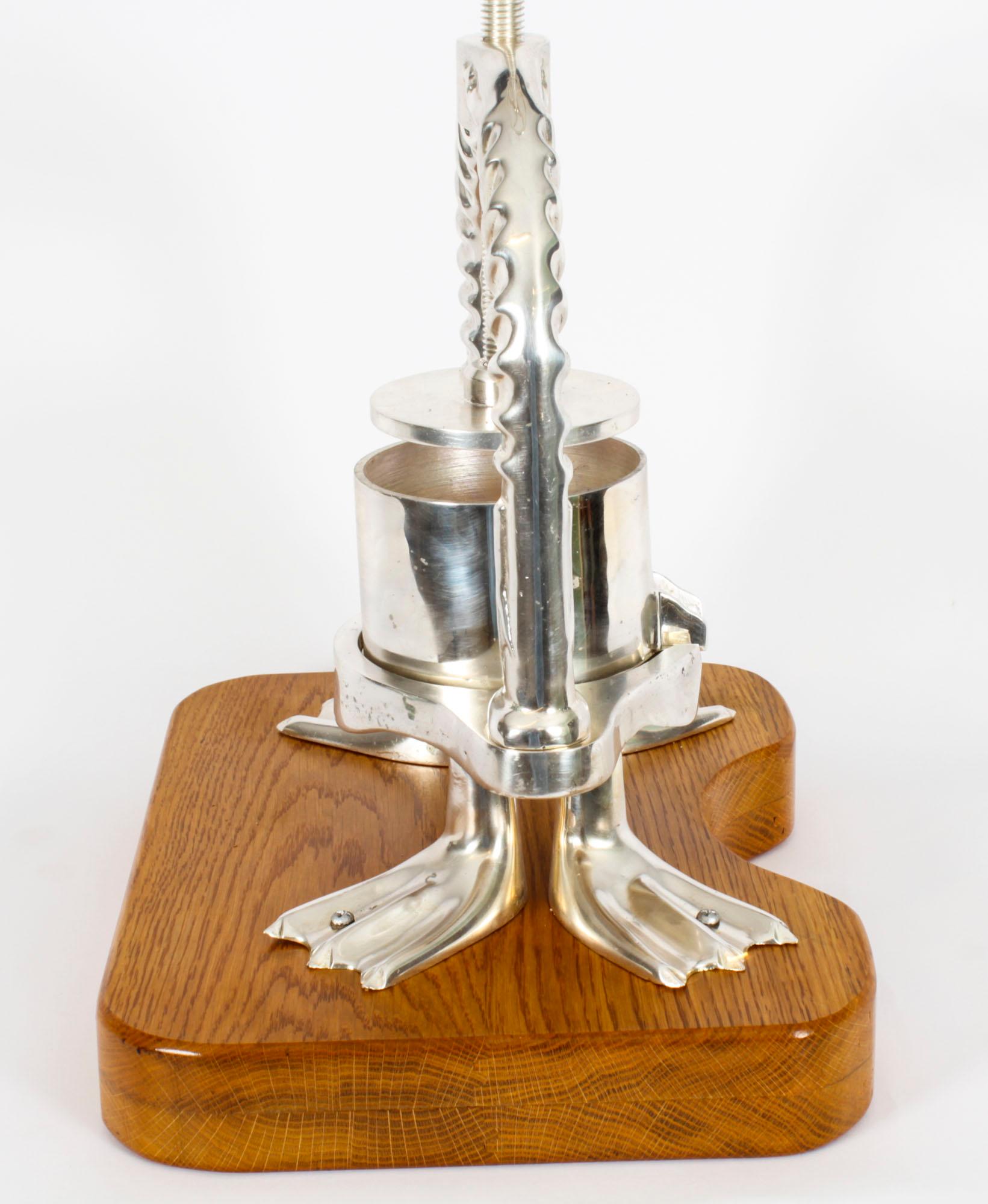 Antique Rare French Silver Plated Duck Press 19th Century at 1stDibs