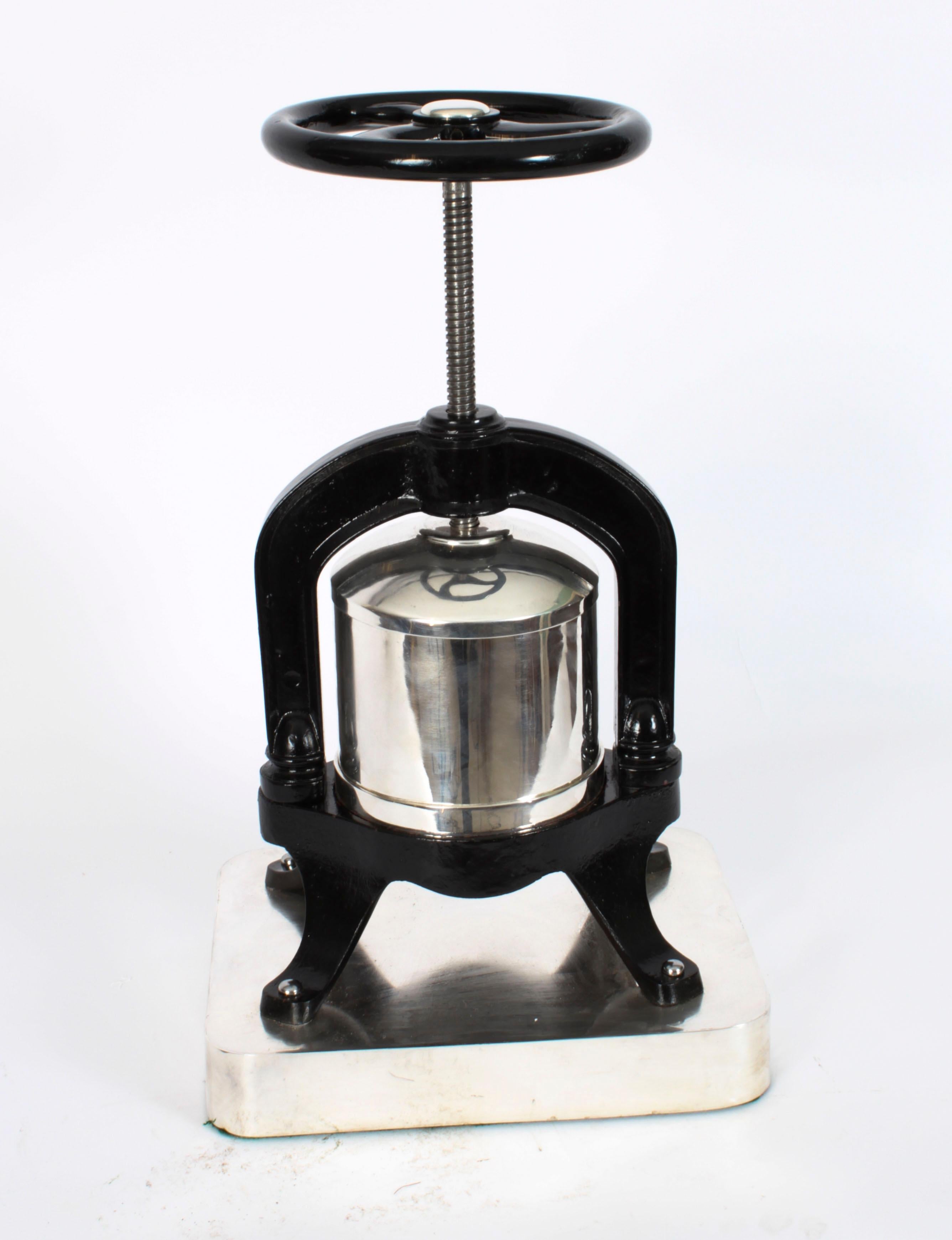 Antique Rare French Silver plated Duck Press 20th Century at 1stDibs