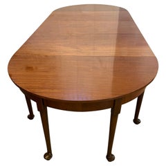 Antique Rare Georgian Figured Mahogany Metamorphic Dining Table Console Pair