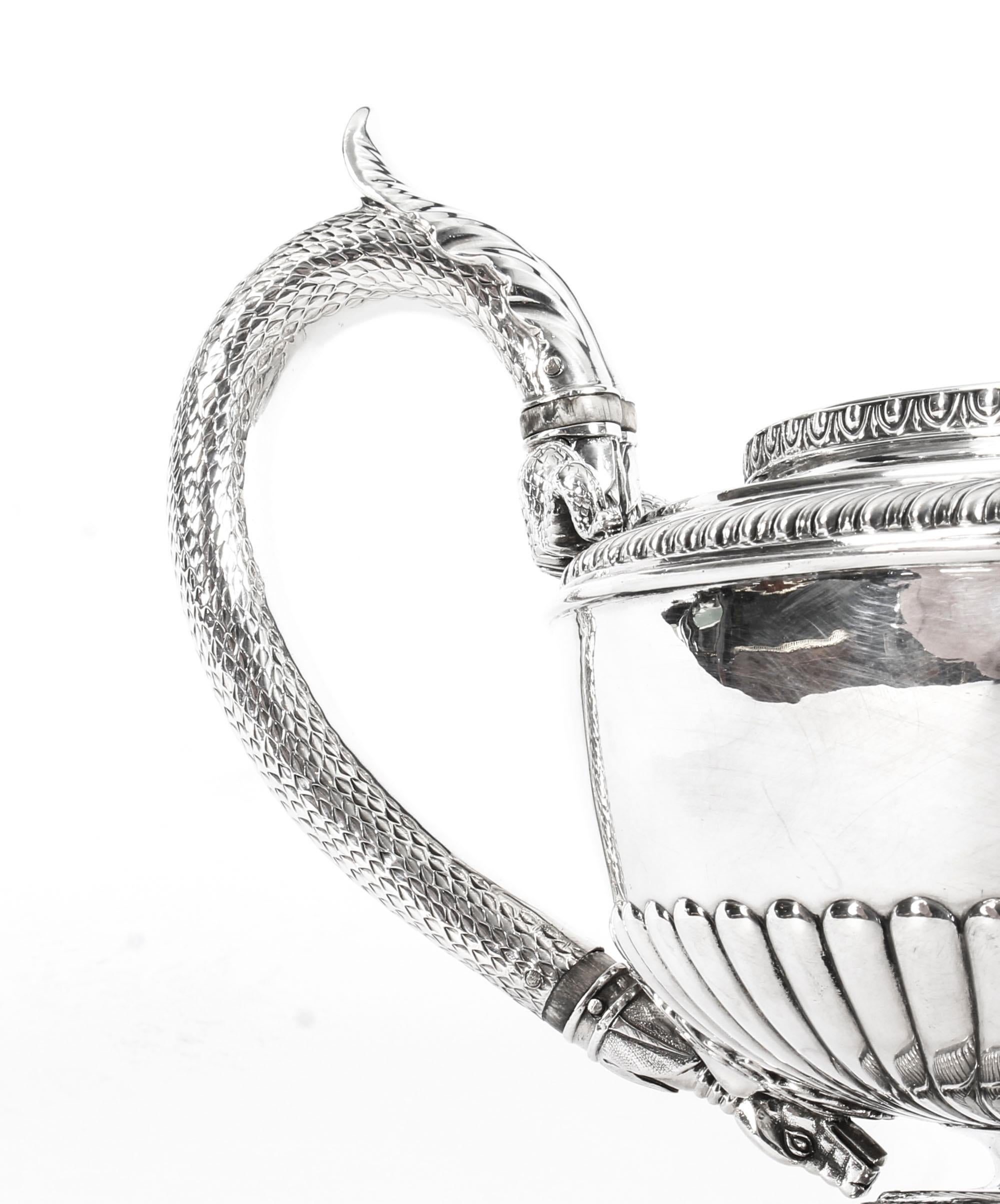 Antique Georgian Sterling Silver Teapot by Paul Storr, 1810, 19th Century 1