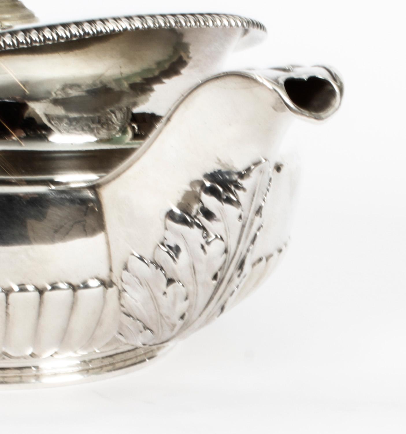 Antique Rare Georgian Sterling Silver Teapot by Paul Storr 1817, 19th Century For Sale 3