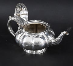 Antique Rare Georgian Sterling Silver Teapot by Paul Storr 19th Century
