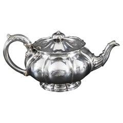 Antique Rare Georgian Sterling Silver Teapot by Paul Storr 19th Century