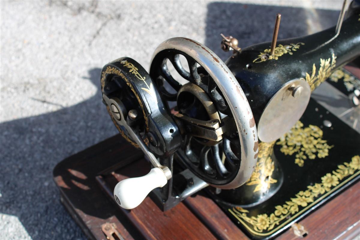 Late 19th Century Antique Rare German Travel Sewing Machine Lewenstein 1890