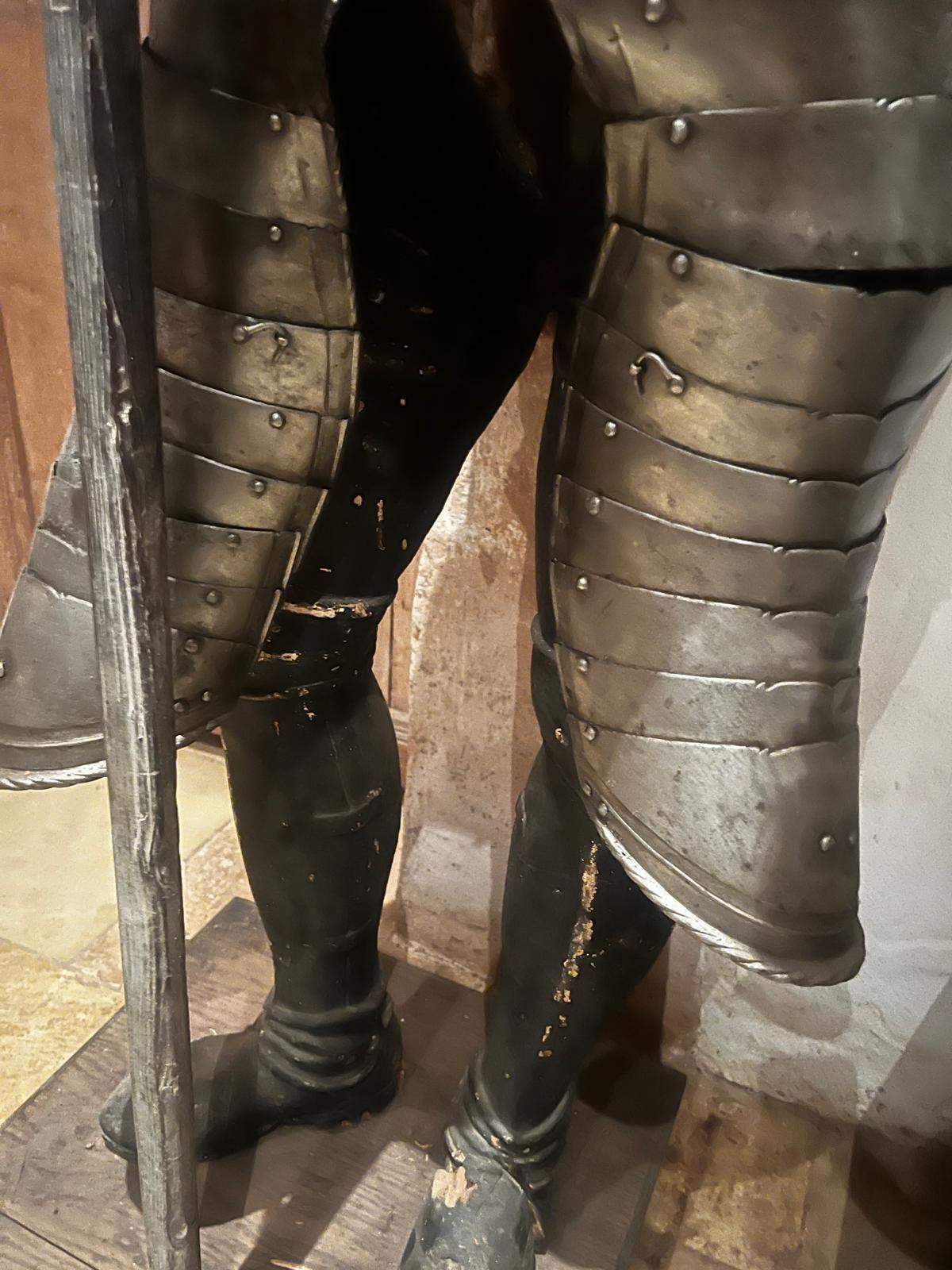 18th Century and Earlier Antique Rare Italian 16th Century Infantry Armour with Burgonet Helmet & Halberd For Sale