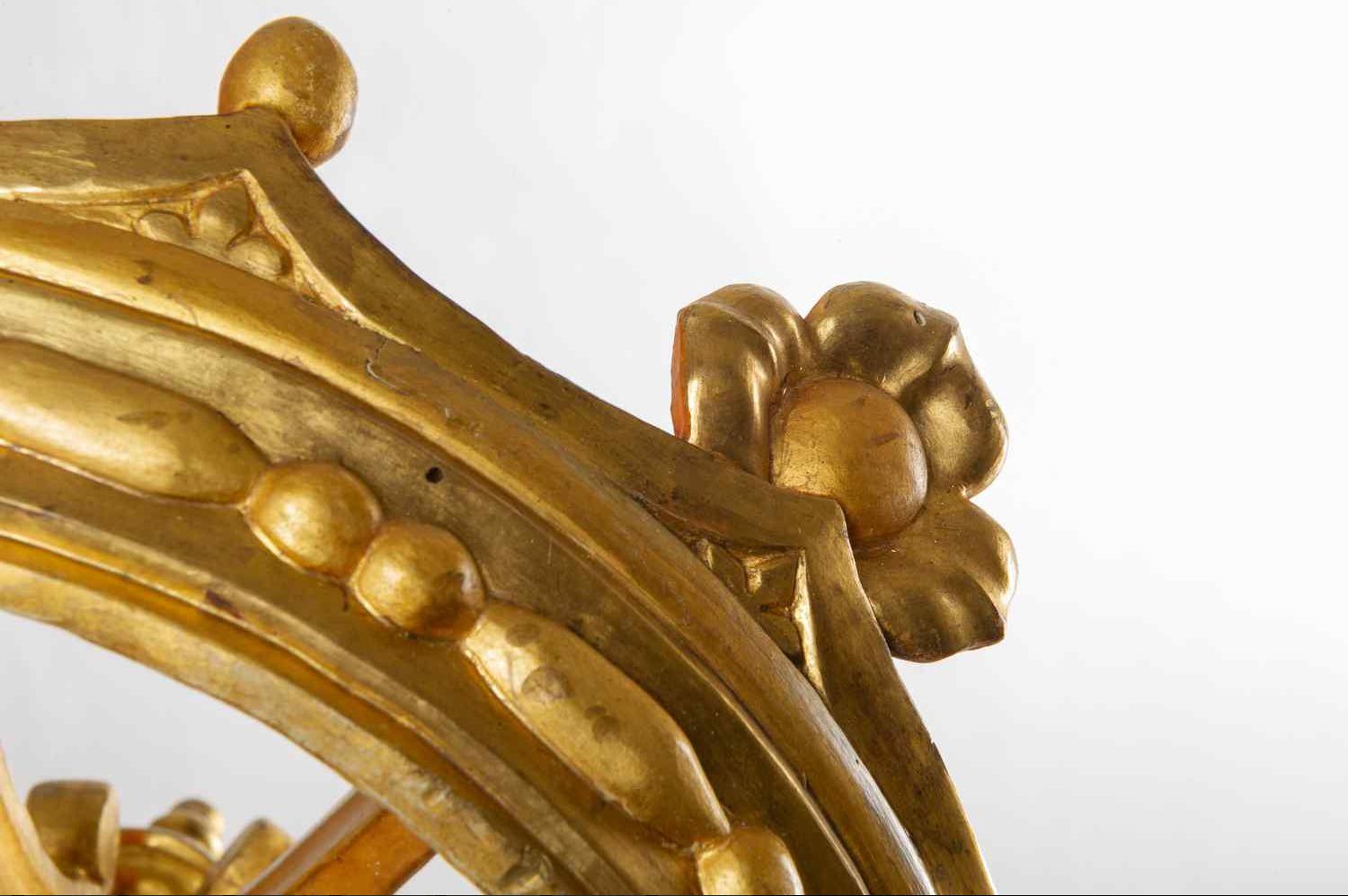 19th Century  Gilded Wood Antique Crown Sculpture