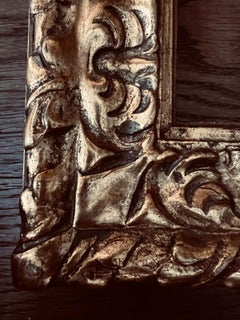 Antique Rare Italian Gold Gilded Hand-Carved Frame Early 17th Century