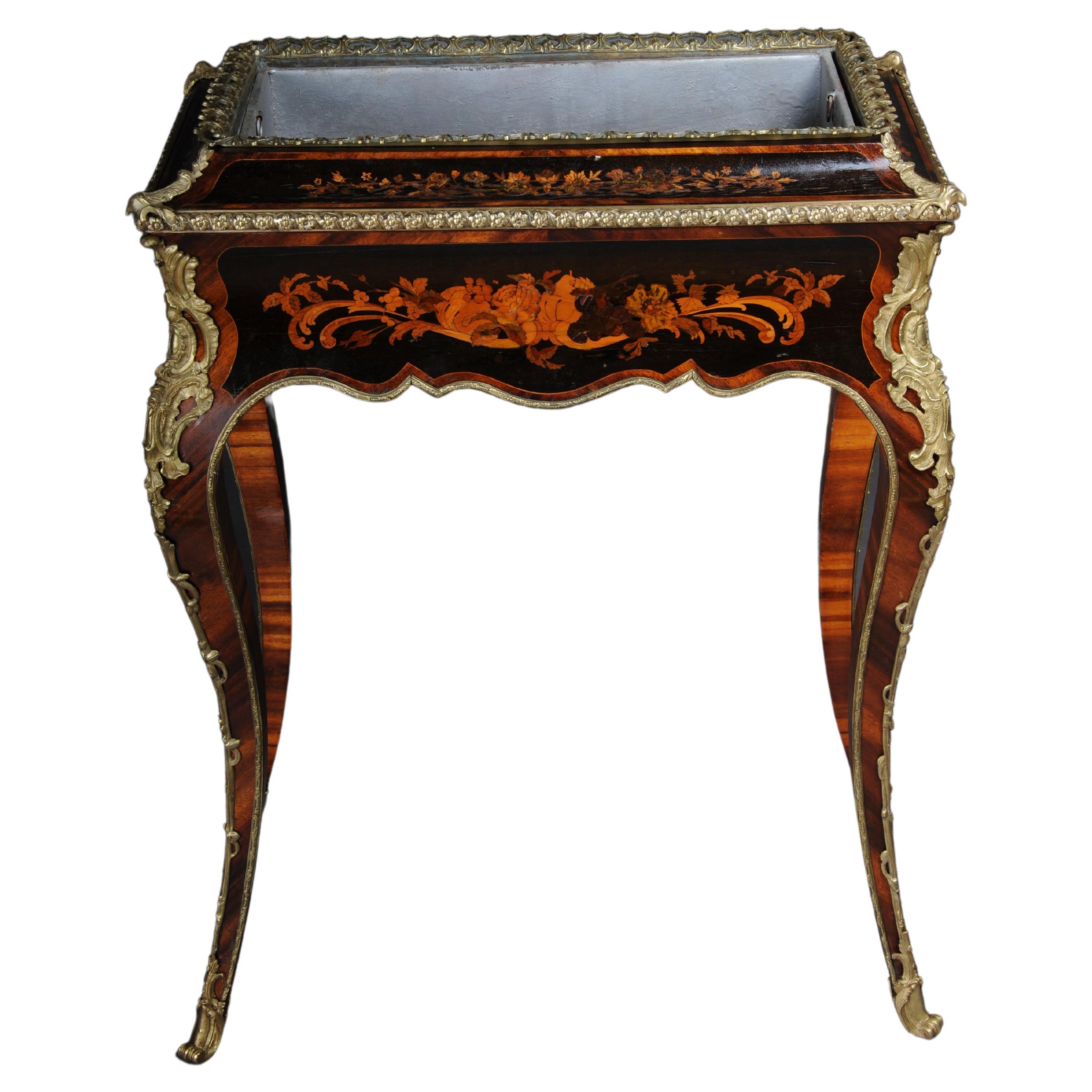 Antique rare Jardiniere side table Napoleon III For Sale