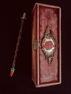 Antique Rare Judaica Torah Pointer Art Deco Austria Ca 1900 with Gemstones