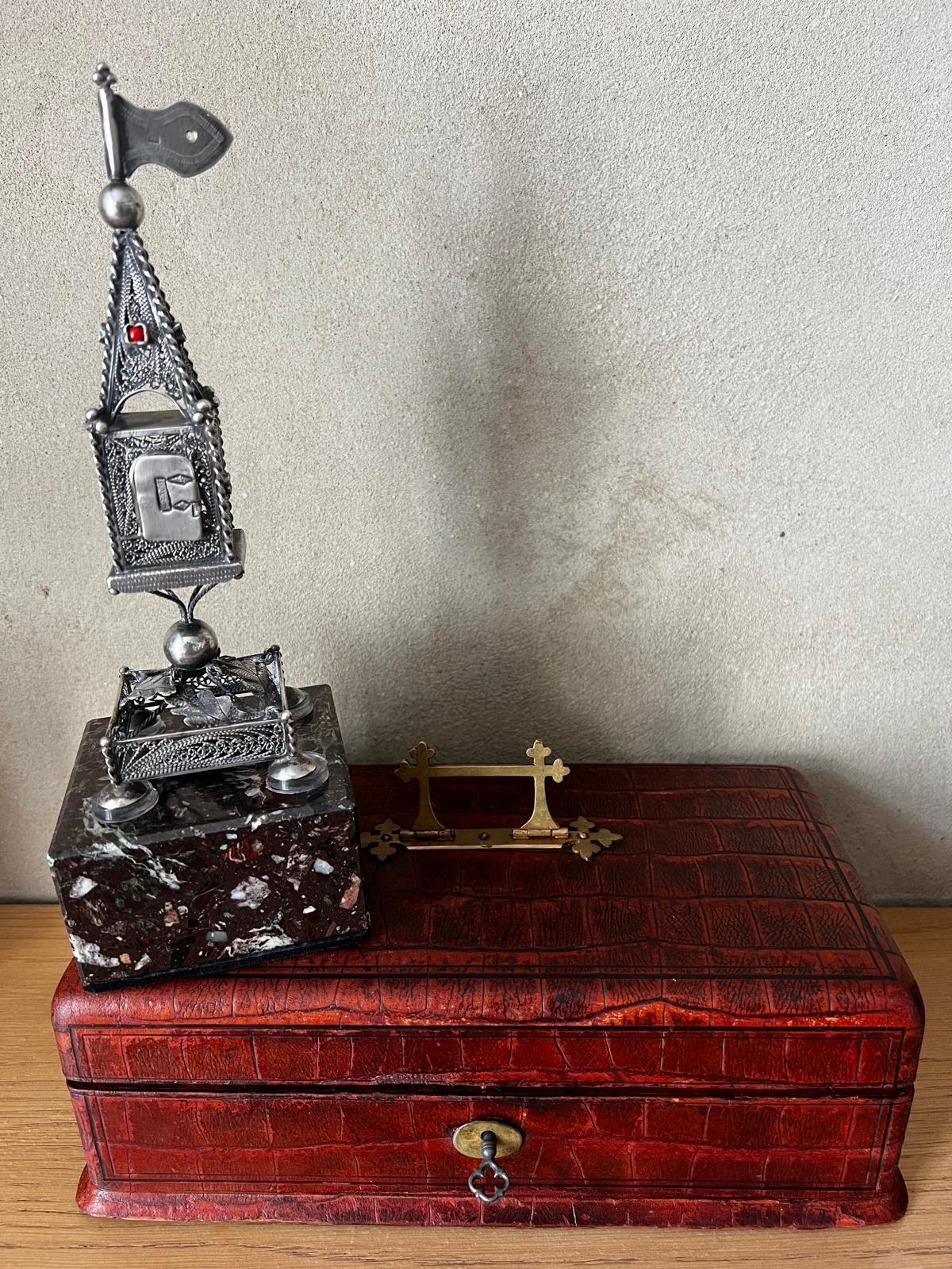 Antique Rare Judaica Silver Spice Tower 18th century Germany For Sale 11