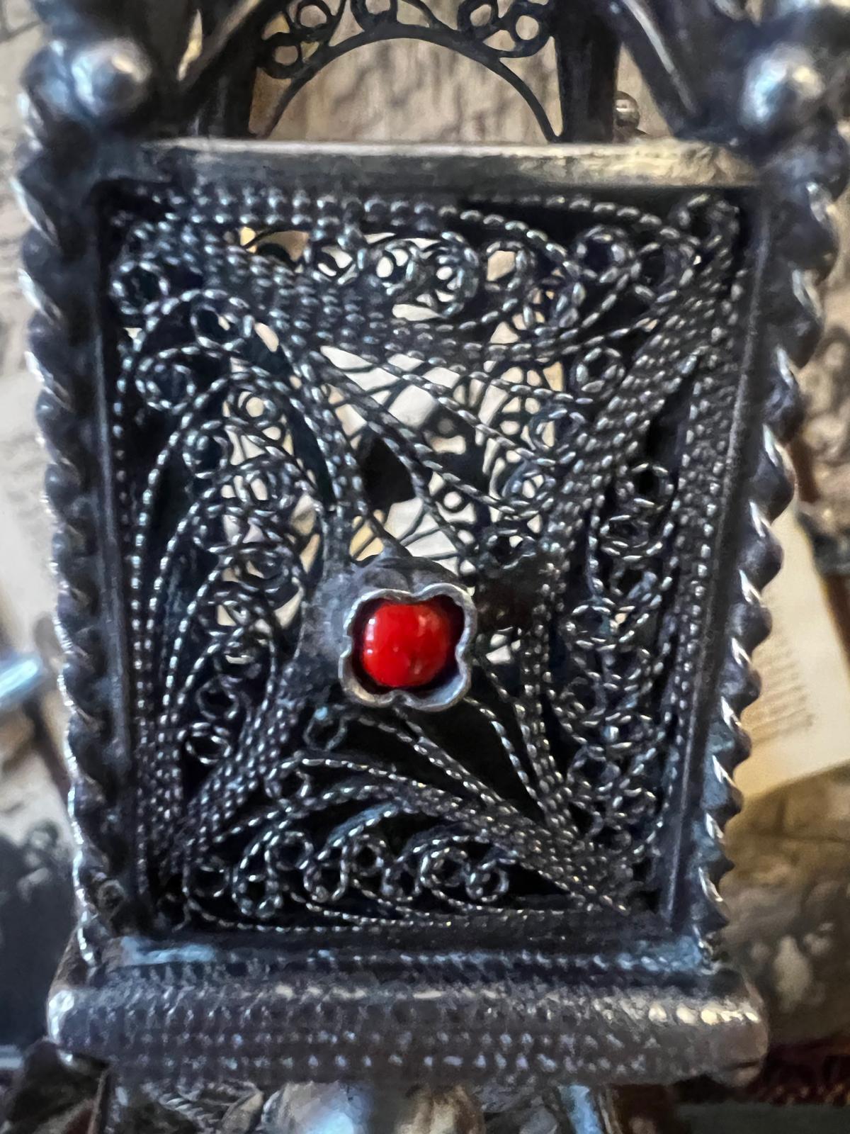 Antique Rare Judaica Silver Spice Tower 18th century Germany For Sale 2