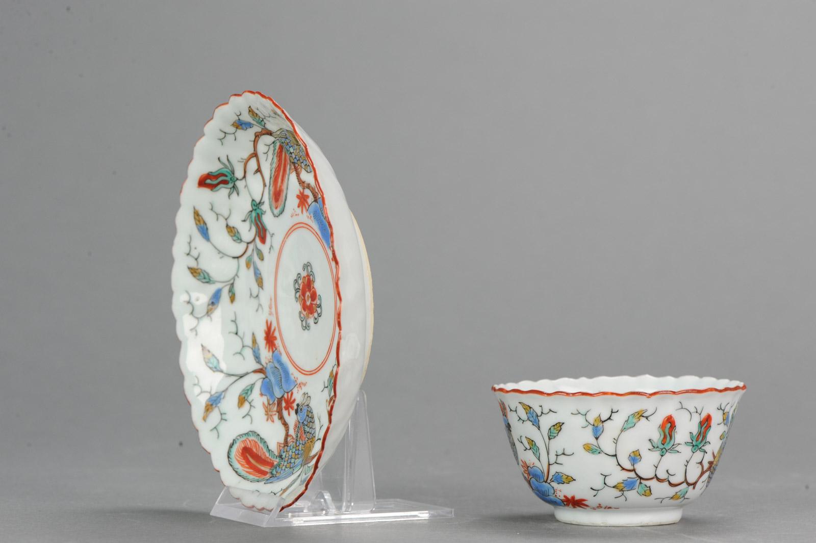 Qing Antique Rare Kangxi Period Chinese Porcelain Dish Amsterdam Bont Parrot For Sale