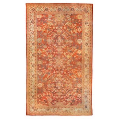 Antique rare & large Sultanabad rug 19th century