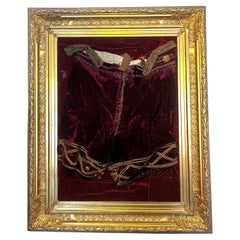 Antique Rare Louis XVI Velvet Gold Embroidery Pants Display Paris 18th Century