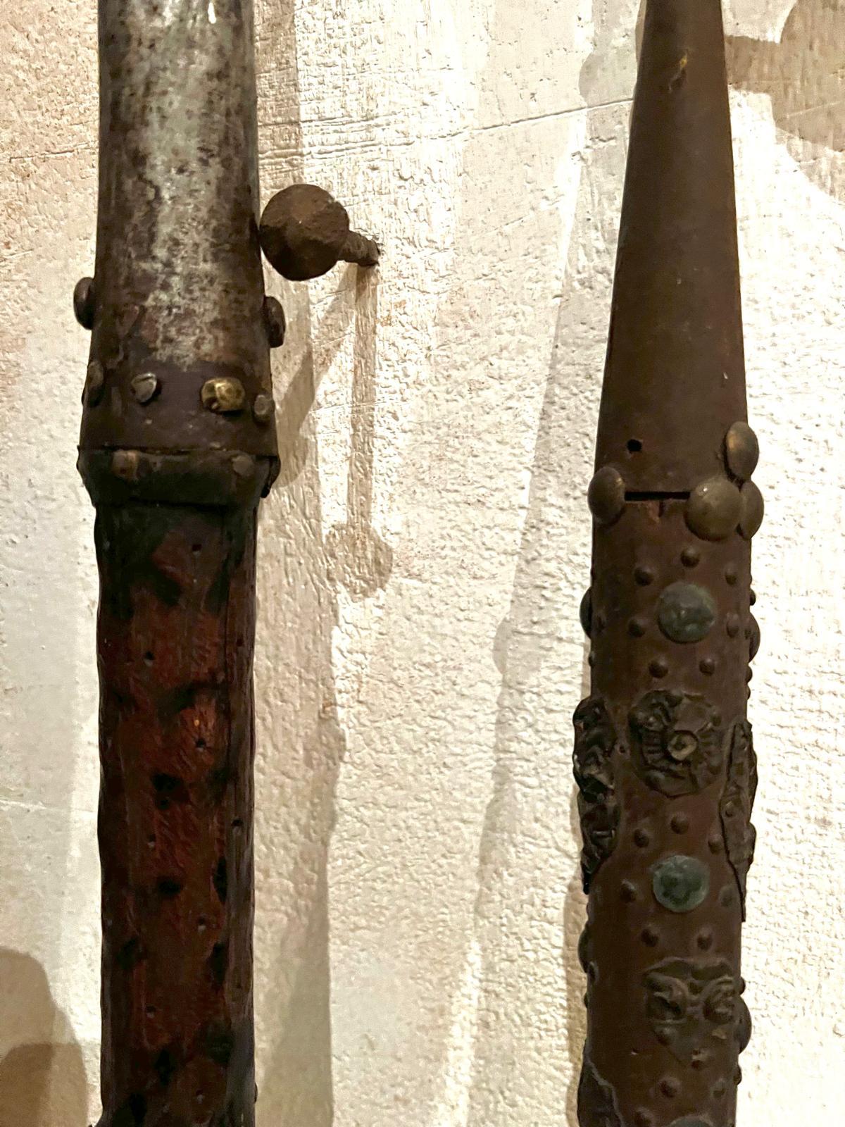 Gothic Antique Rare Medieval Pole Arms-Spear  and Glaive 15th-16th century Austria For Sale