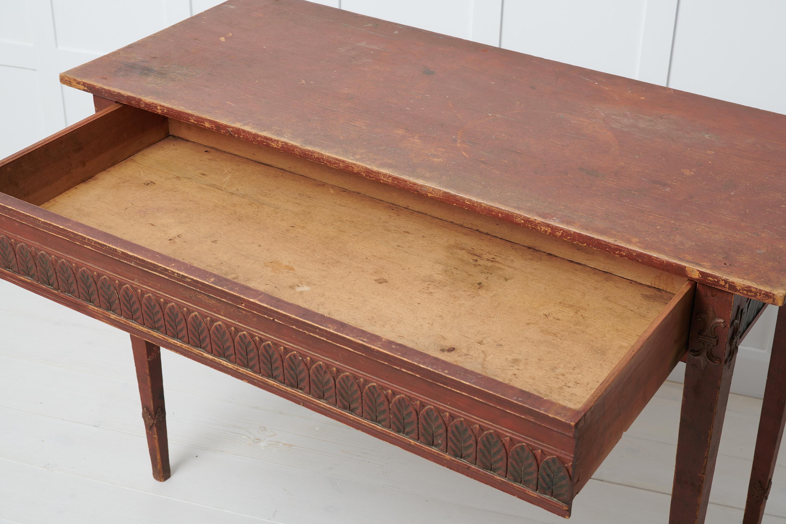 Ancienne et rare table console suédoise de style gustavien en vente 2