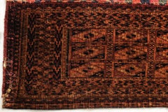 Antique Turkoman Tekké Wall Hanging Bag, Hand-Knotted Wool, Circa 1870