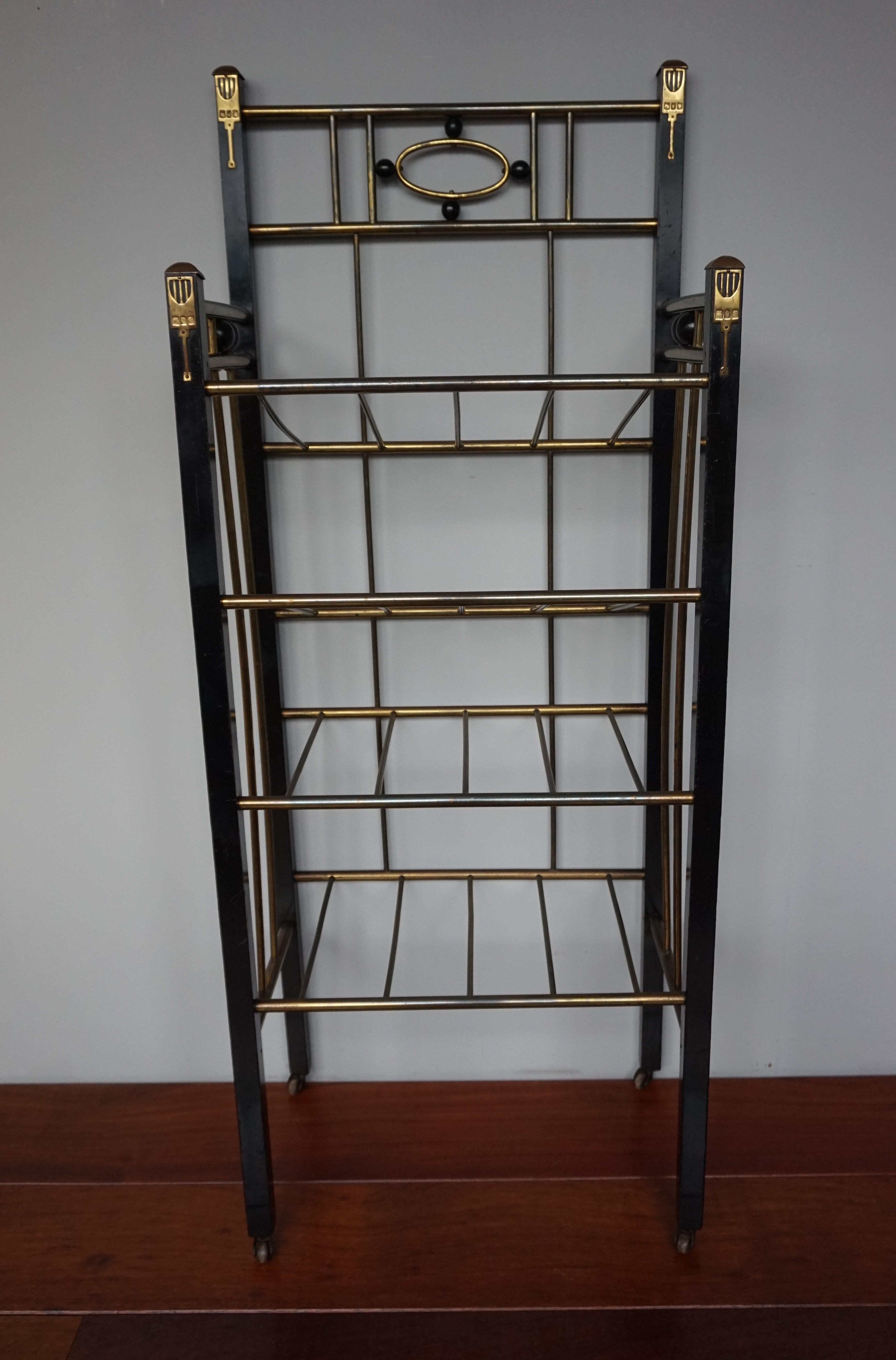 20th Century Antique & Rare Vienna Secession Stand / Rack for Sheet Music or Magazines ca1900