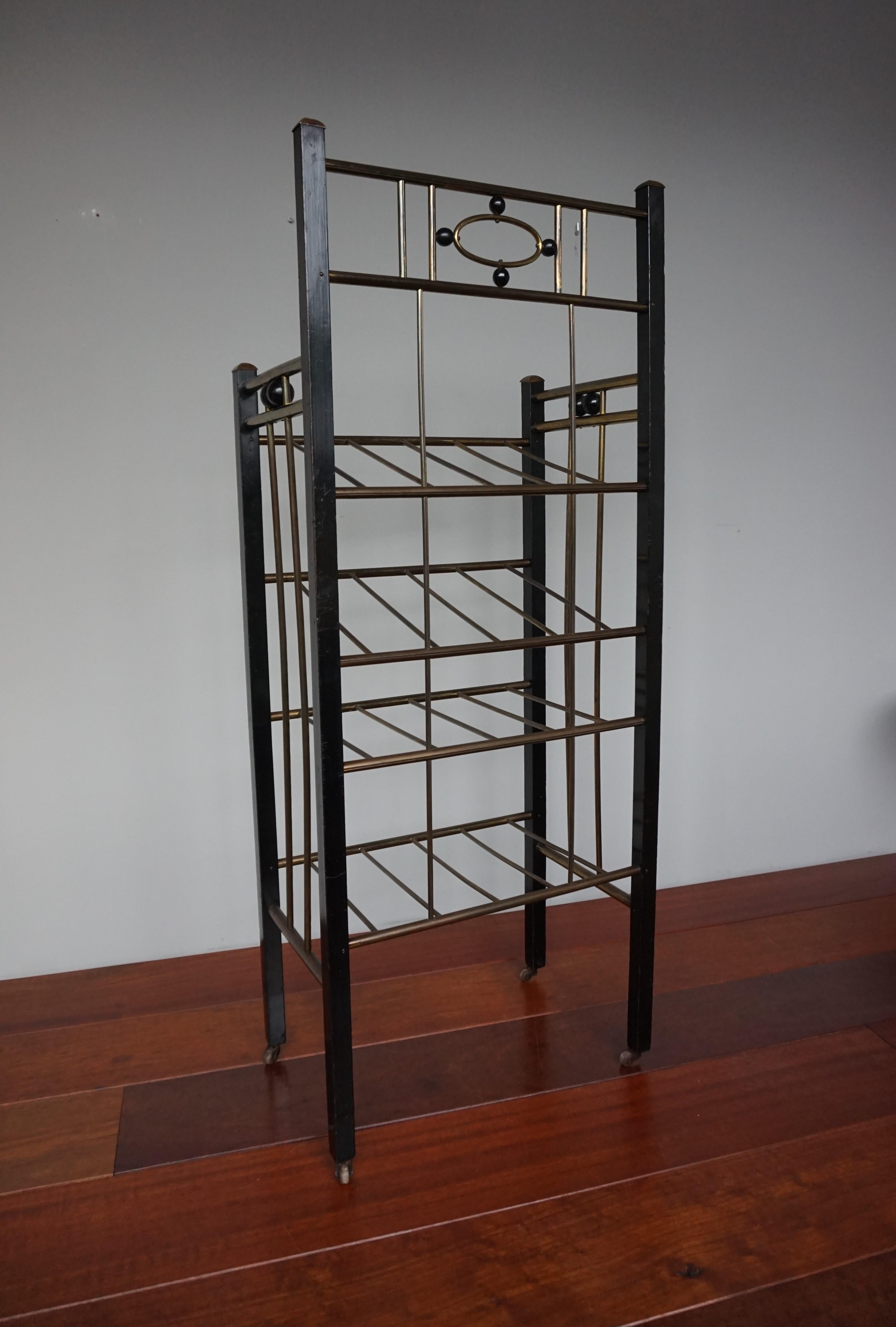 Antique & Rare Vienna Secession Stand / Rack for Sheet Music or Magazines ca1900 2