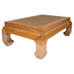 Antique Rattan and Coffee Table
