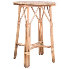 Antique Rattan Side Table