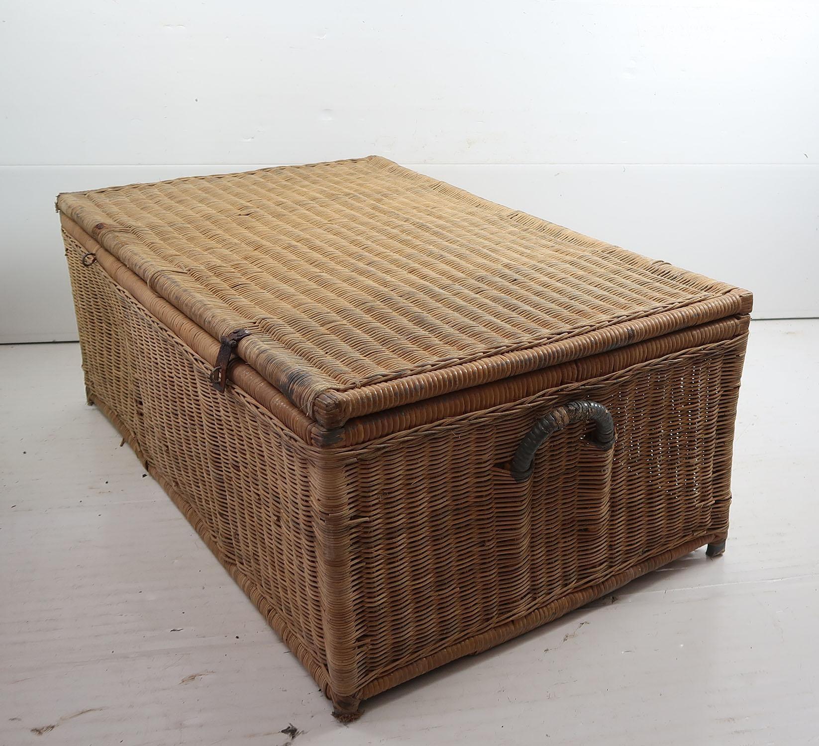 Other Antique Rattan Travelling Trunk, English 19th Century
