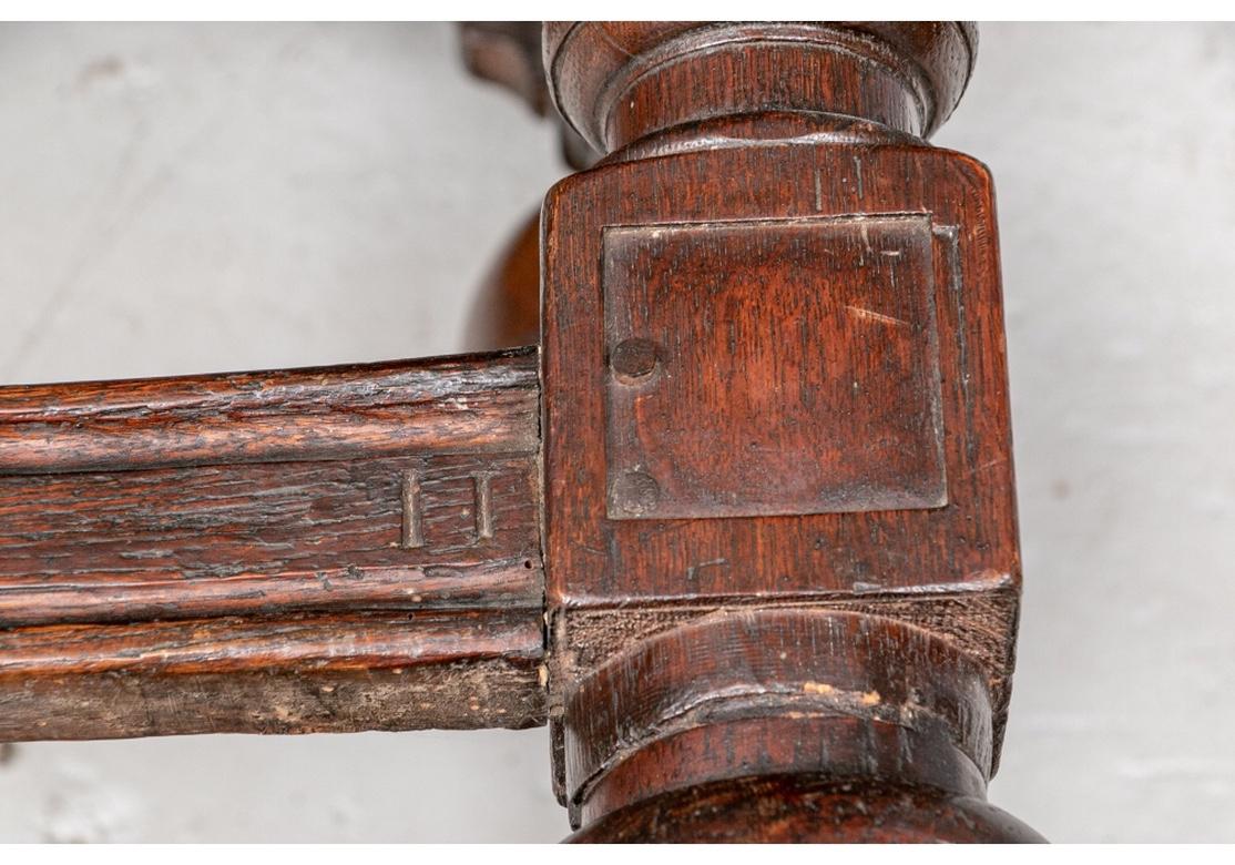 Antique Re-Creation Leather Top Console Table For Sale 9